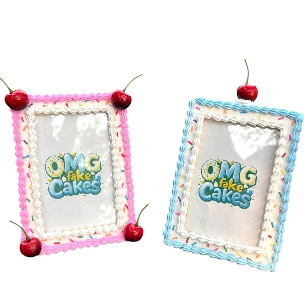 Handmade | OMG Fakes Cake Picture Frames 4x6 — Customizable
